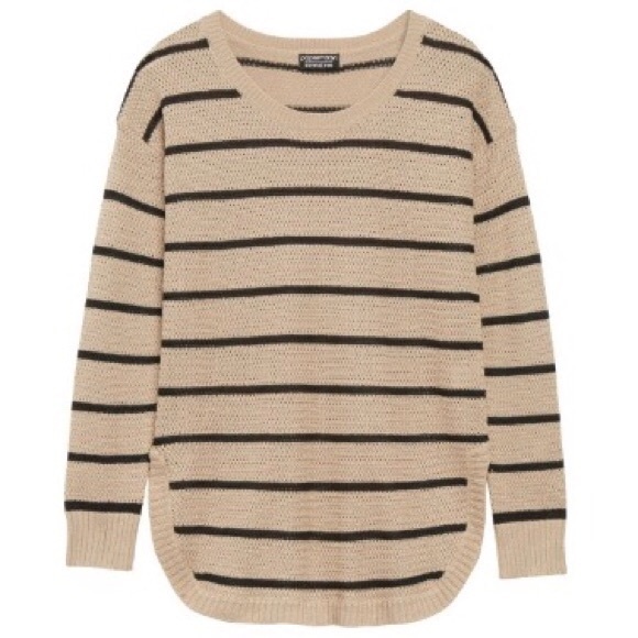 Black and tan striped sweater Clearance